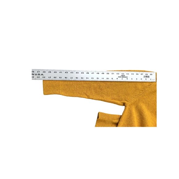 Pendleton Mustard Shetland Wool Boyfriend Cardigan Sweater S NWOT - Picture 4 of 11